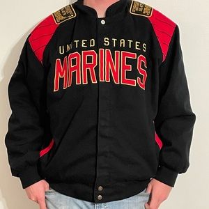 K&S Unique U.S. Services Brigade Barrage United States Marines Bomber Jacket